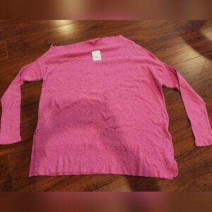 We The Free Pink Ribbed Sweater